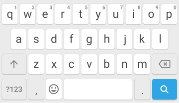 Keyboard layout (Chrome on Android) for a search input